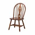 Chaise Windsor en bois massif brun