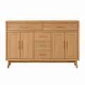 Buffet en bois avec portes et tiroirs en chêne