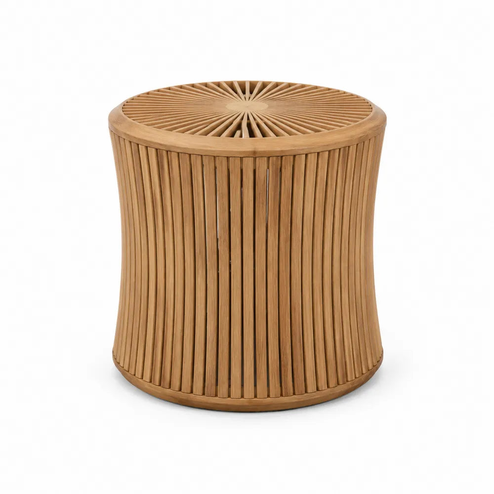 Table d'appoint ronde en bois 45x45 cm