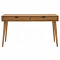 Bureau en Bois avec Deux Tiroirs en Chêne