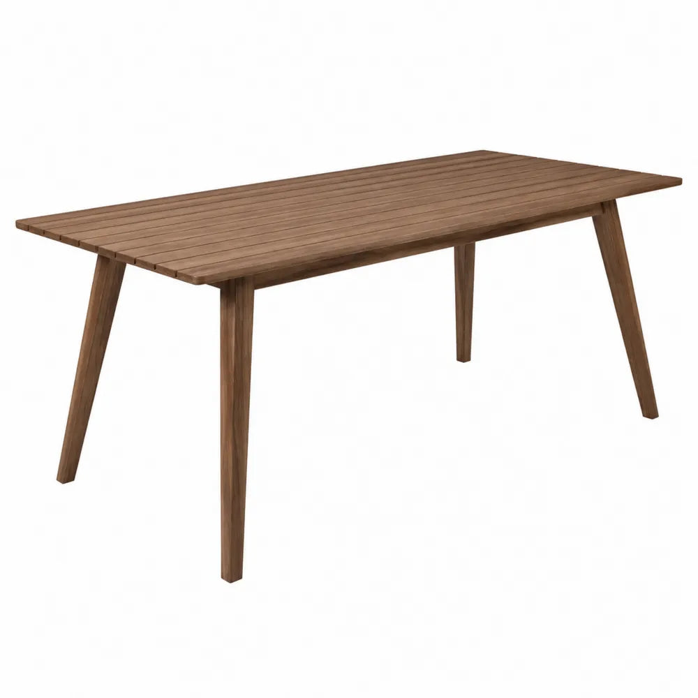 Table de jardin rectangulaire en bois