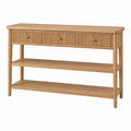 Console en bois de chêne avec tiroirs 120x30x80 cm
